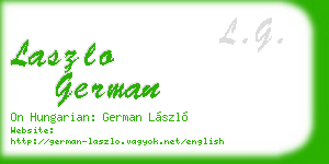 laszlo german business card