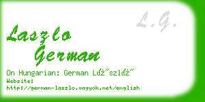 laszlo german business card